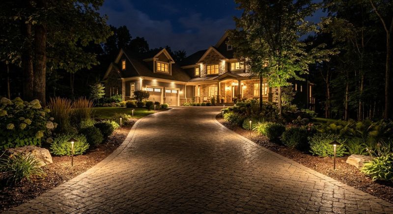 Driveway Lighting Installation in Overland Park, KS