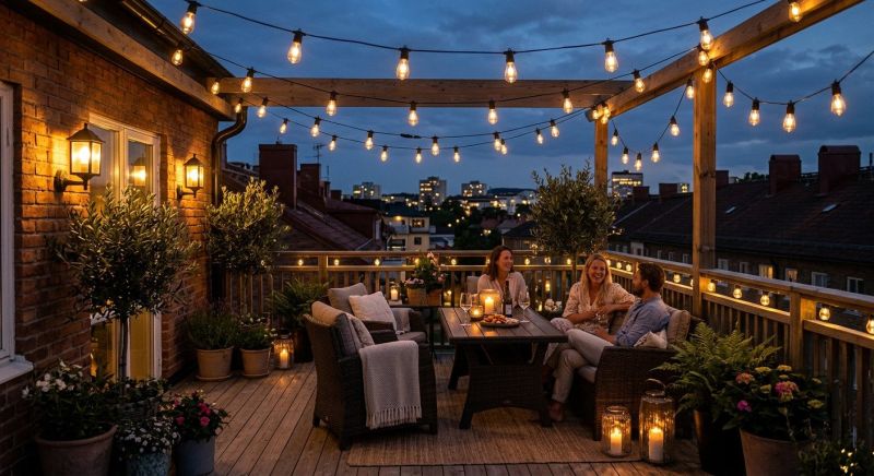 Terrace Lighting Installation in Kansas City, MO